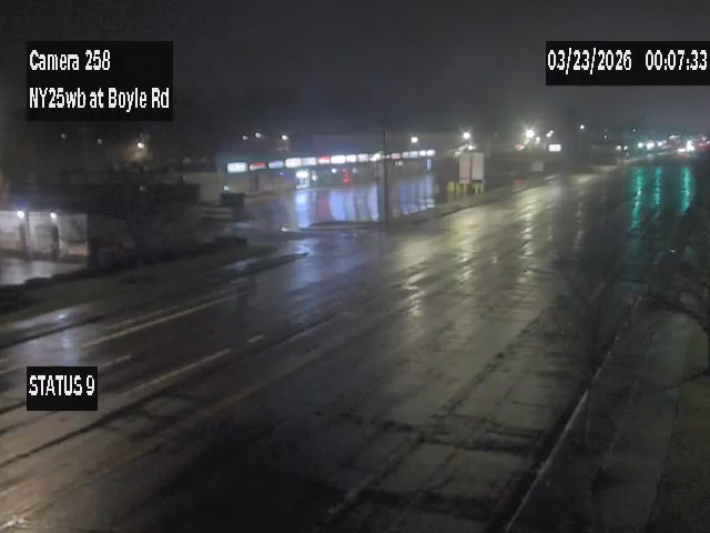 NY 25 Westbound at Boyle Road live webcam