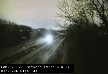 I-90 WB Between Exits 6 and 5A live webcam