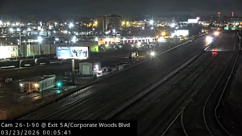 I-90 at Exit 5A (Corporate Woods Boulevard) live webcam