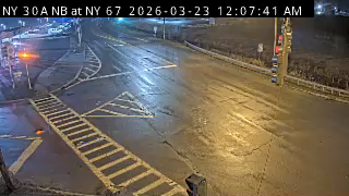 NY 30A NB at NY 67 live webcam