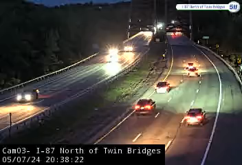 I-87 North of Mohawk Twin Bridges