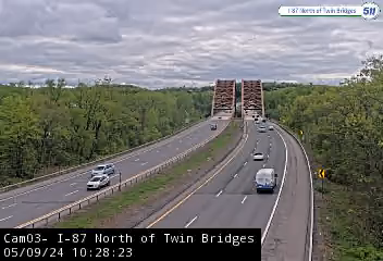 I-87 North of Mohawk Twin Bridges