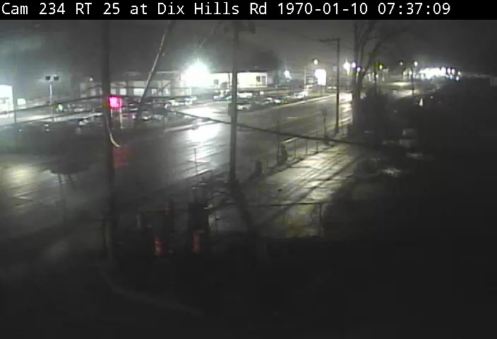 NY 25 at Dix Hills Road live webcam