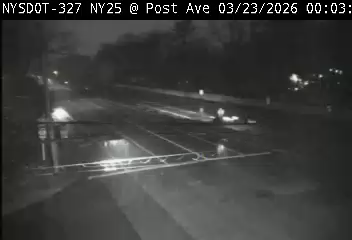 NY 25 - RT25 Eastbound at Post Ave live webcam
