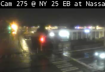 NY 25 Eastbound at Nassau Blvd. live webcam