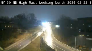 NY 30 SB High Mast Looking North live webcam