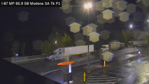 I-87 MP 065.90 SB Modena Service Area Truck Parking 1 live webcam