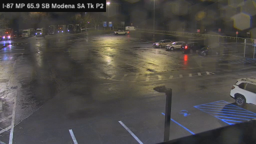 I-87 MP 065.90 SB Modena Service Area Truck Parking 2 live webcam