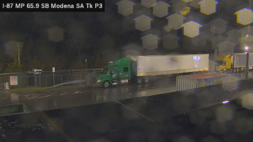 I-87 MP 065.90 SB Modena Service Area Truck Parking 3 live webcam