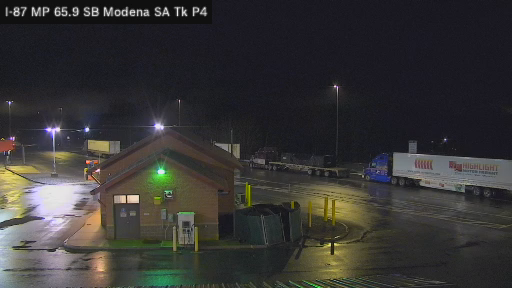 I-87 MP 065.90 SB Modena Service Area Truck Parking 4 live webcam